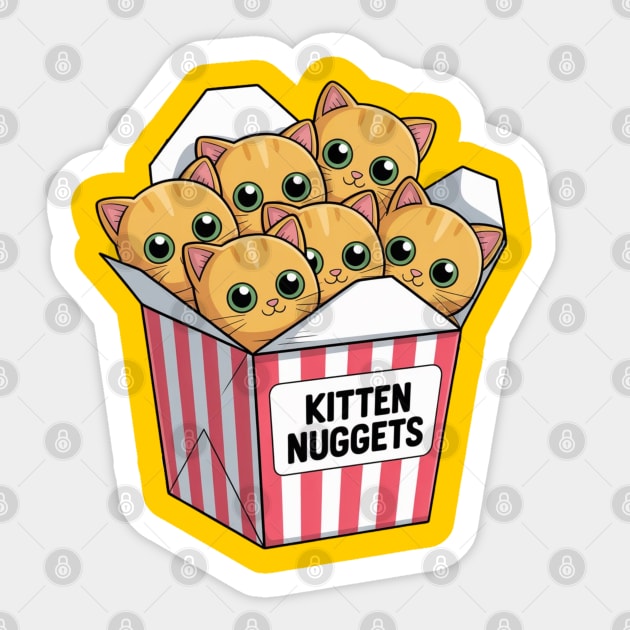 kitten-nuggets Sticker by Creatifly Graphic Tees